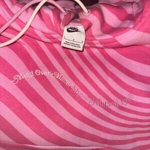 Women's Nike Mind Over Matter Sweatshirt Hoodie - Two Tone Pink
